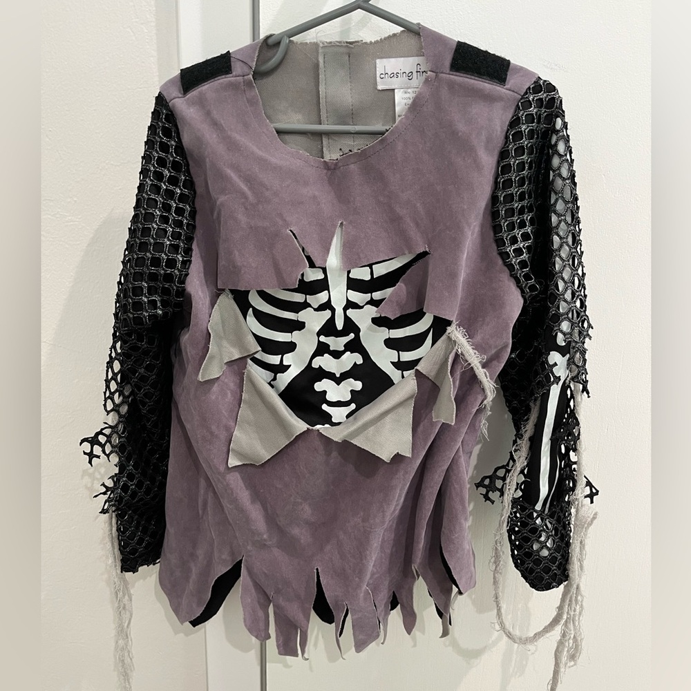 Chasing Fireflies Purple and Black Skeleton Costume Shirt
